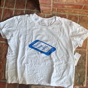 “Turn me off!” outdoor voices crop top